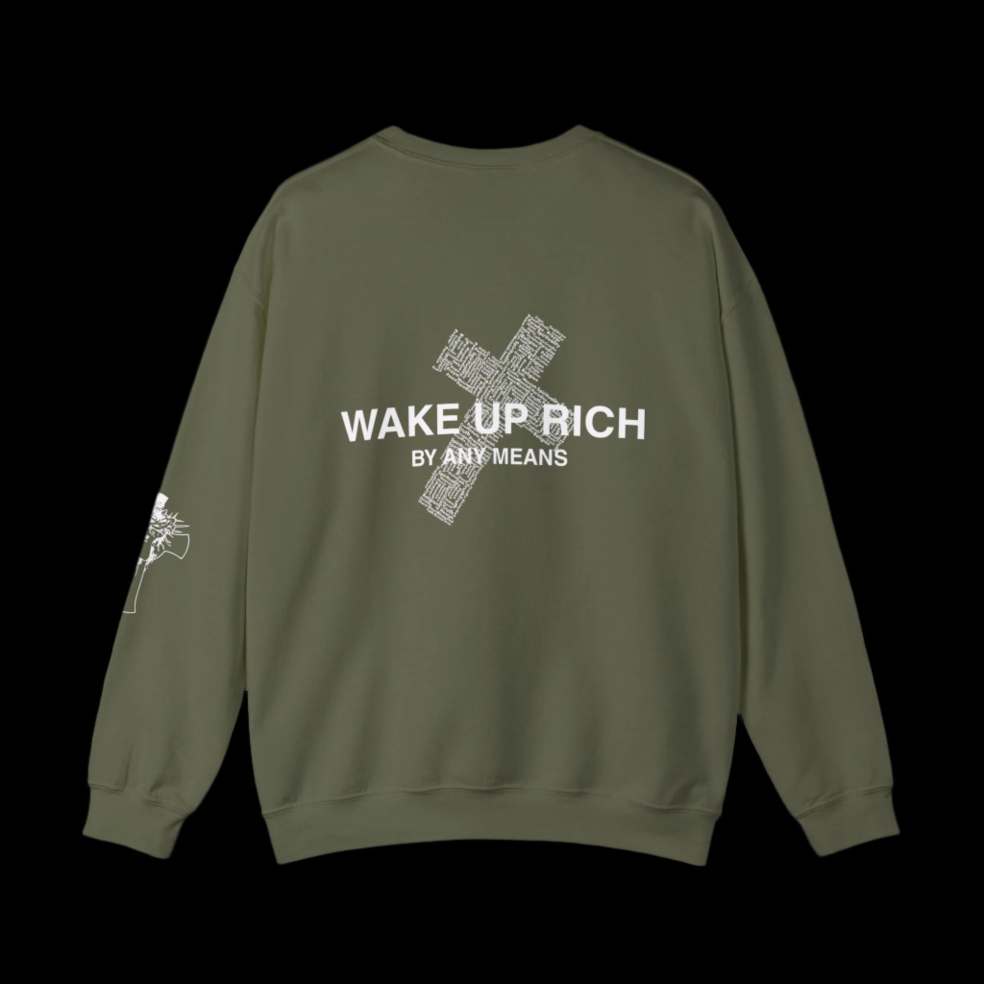 Wake Up Rich™ Unisex Crewneck Sweatshirt