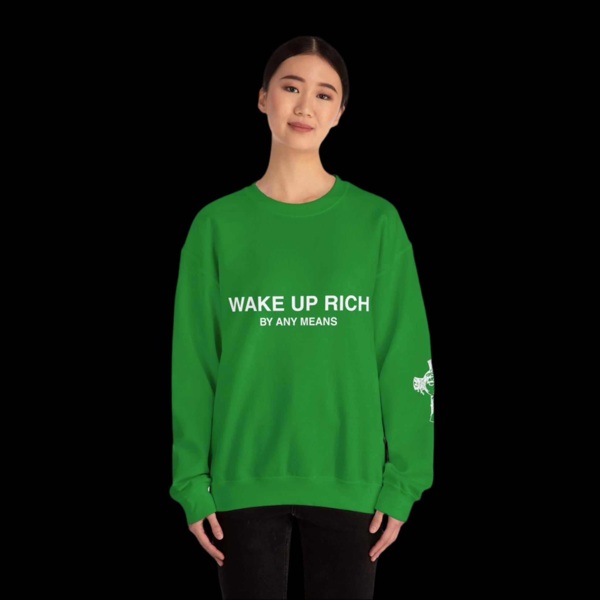 Wake Up Rich™ Unisex Crewneck Sweatshirt