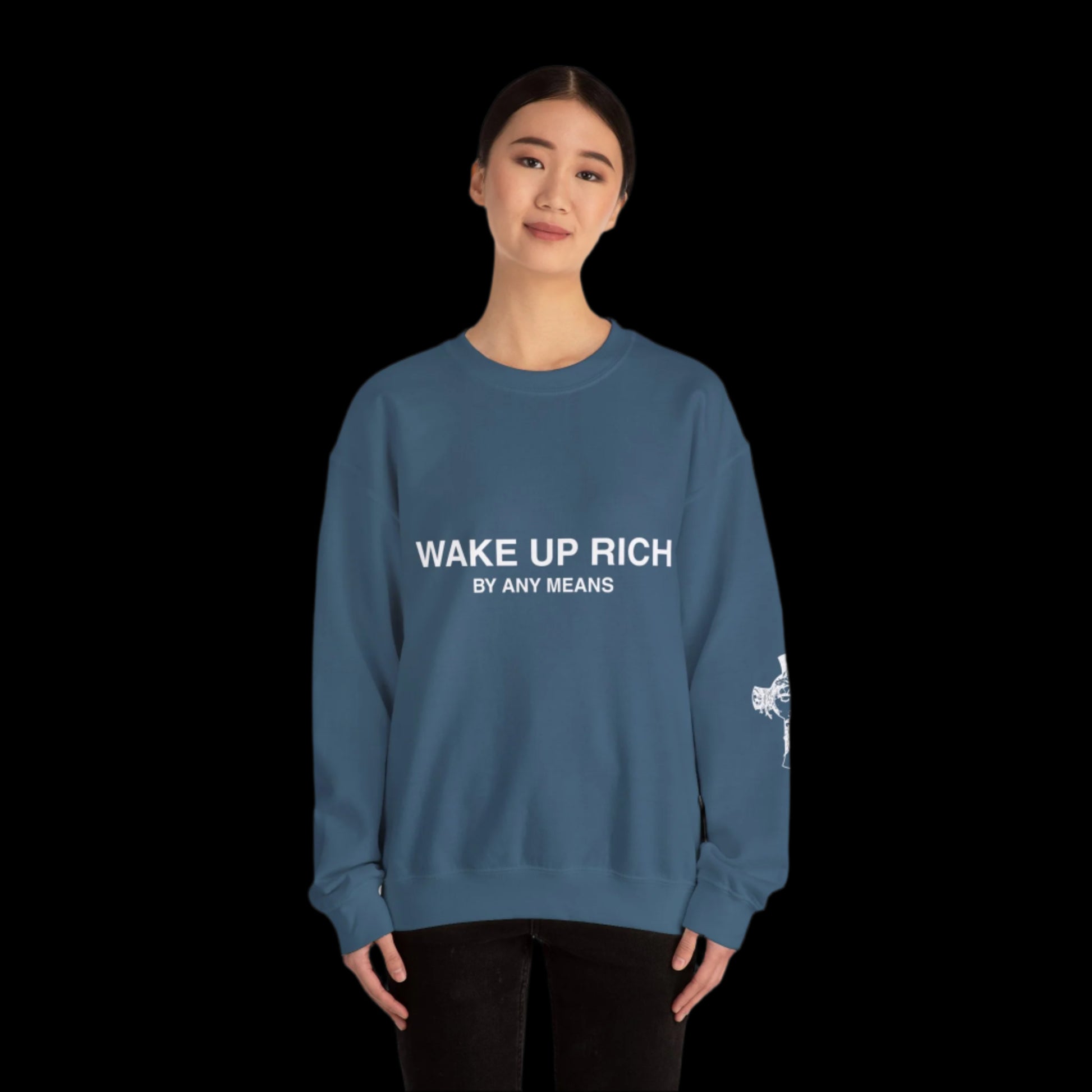 Wake Up Rich™ Unisex Crewneck Sweatshirt
