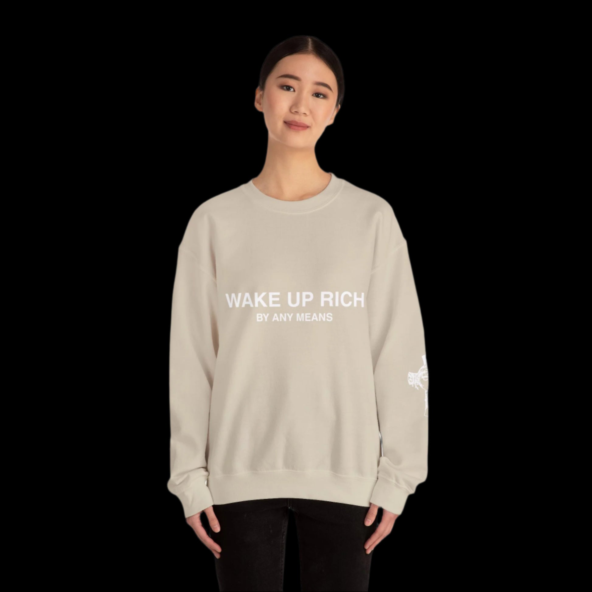 Wake Up Rich™ Unisex Crewneck Sweatshirt