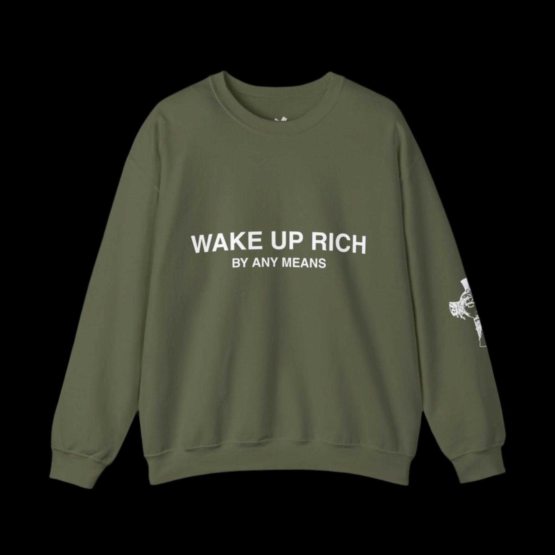 Wake Up Rich™ Unisex Crewneck Sweatshirt