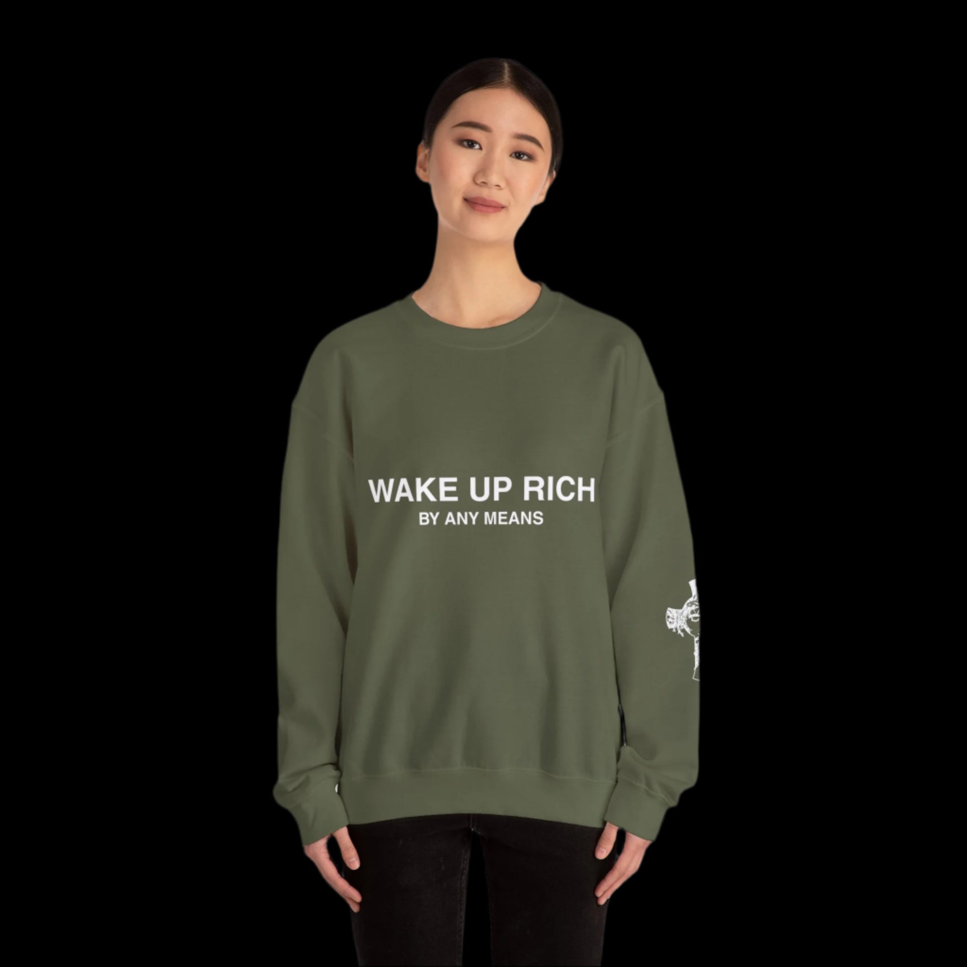 Wake Up Rich™ Unisex Crewneck Sweatshirt