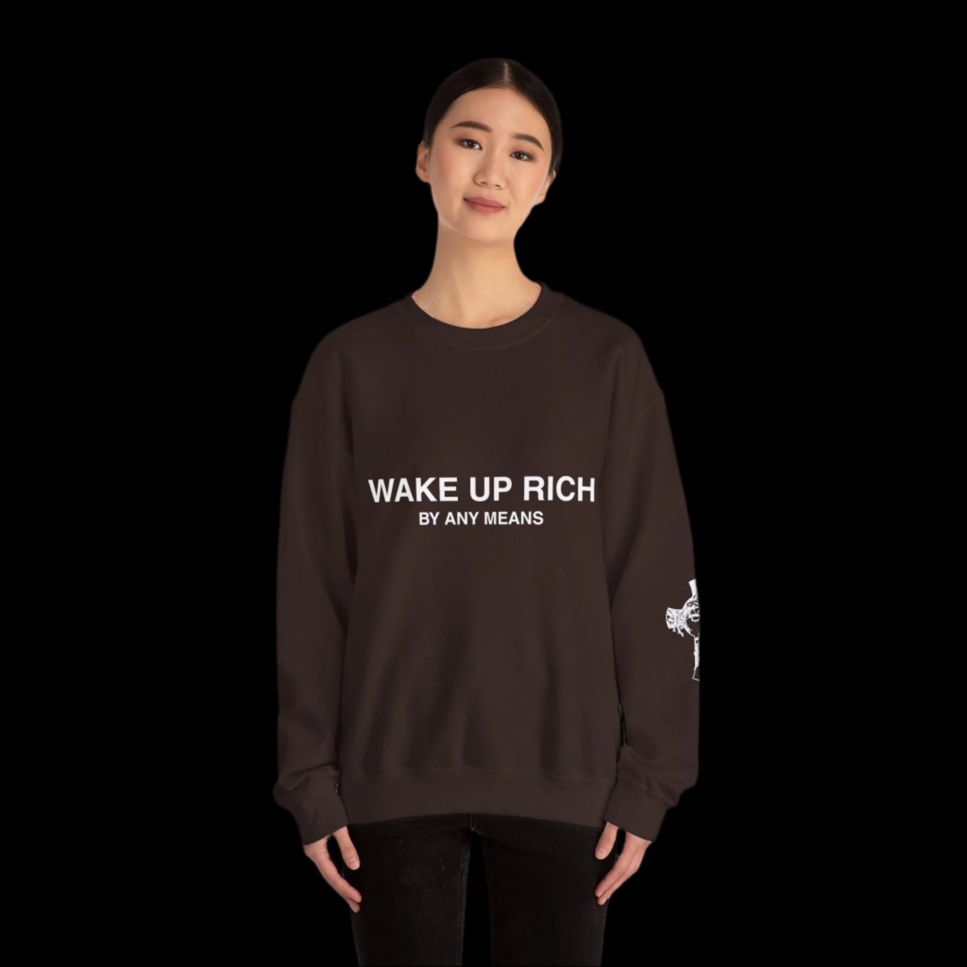 Wake Up Rich™ Unisex Crewneck Sweatshirt