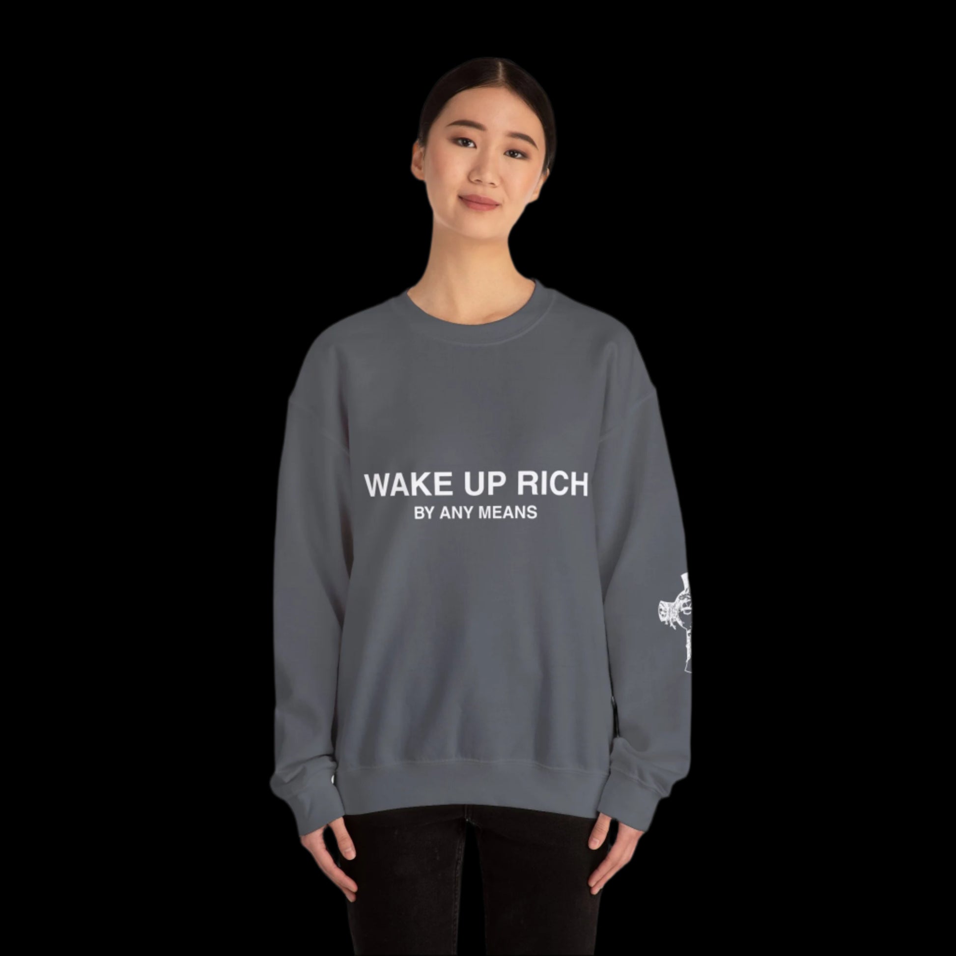 Wake Up Rich™ Unisex Crewneck Sweatshirt