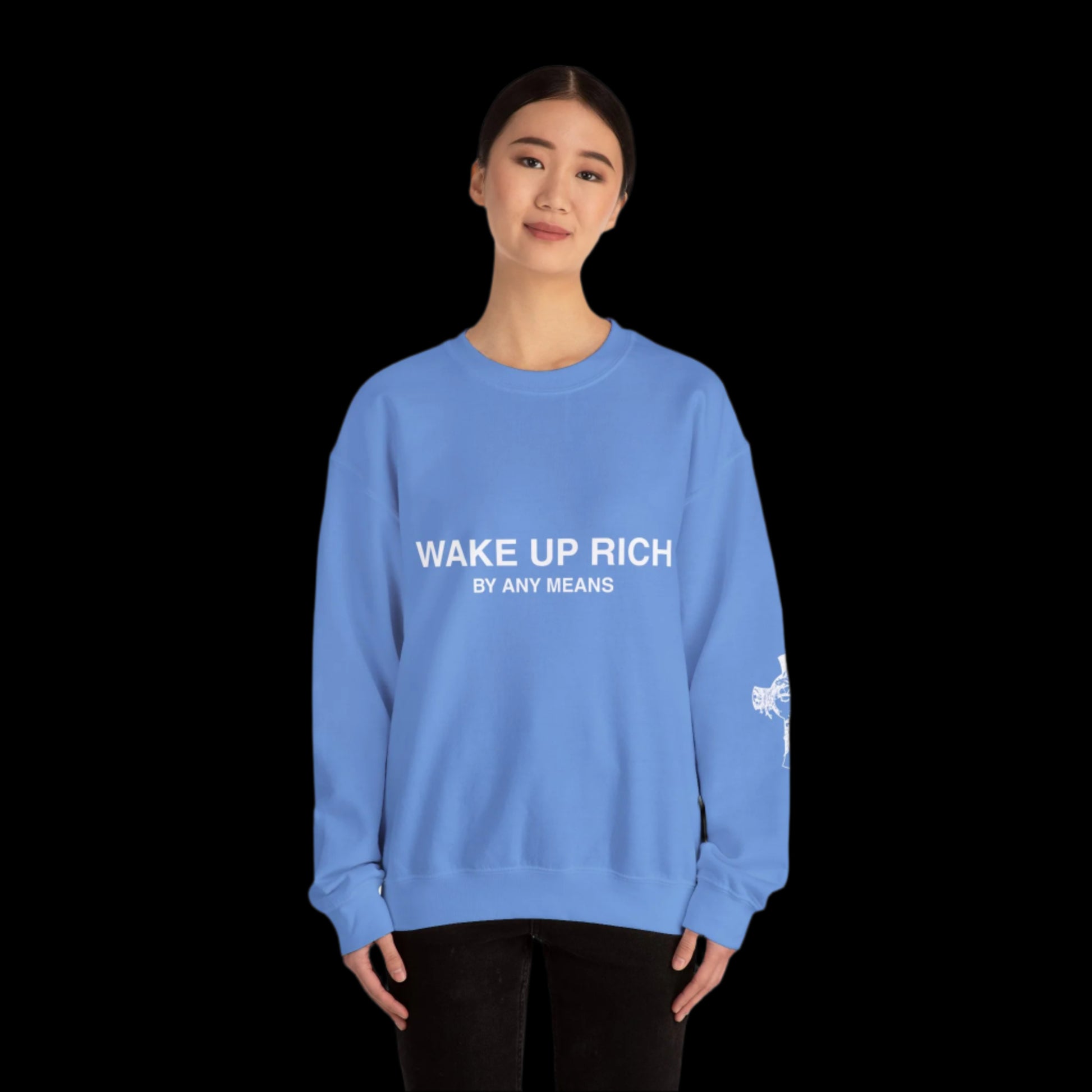 Wake Up Rich™ Unisex Crewneck Sweatshirt